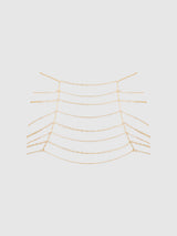Chain Draped Skirt Gold