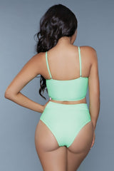 BeWicked Chanity Swimsuit Bikini Neon Green