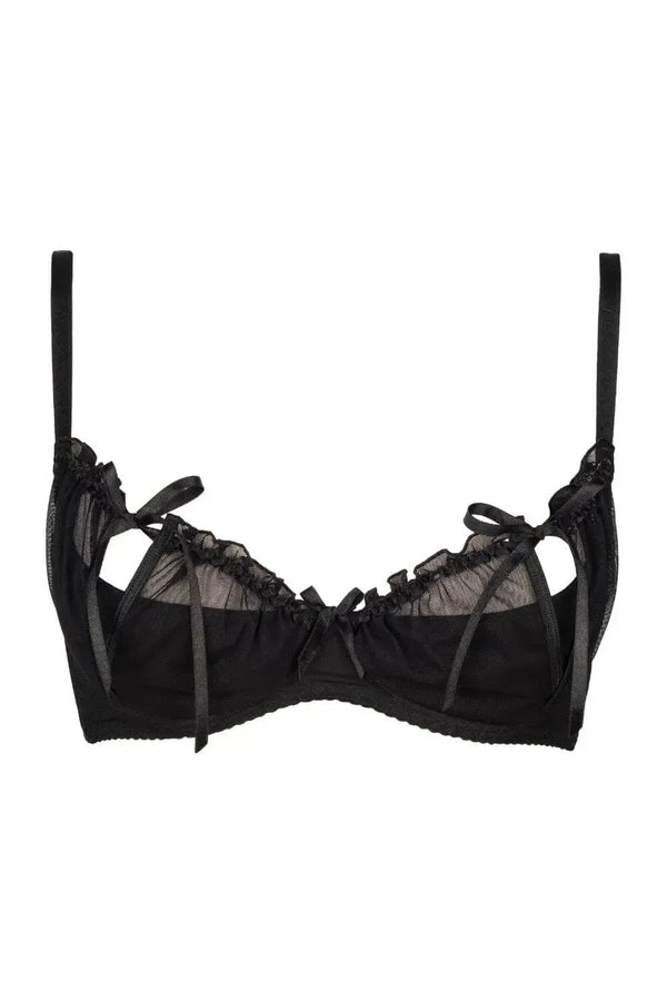 Charbon Quarter Cup Shelf Bra