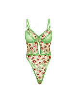 Oh la la Cheri Queen Cherry Embroidered Teddy