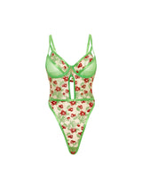 Oh la la Cheri Cherry Embroidered Teddy