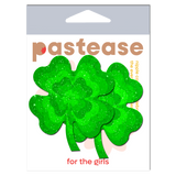 Pastease Four Leaf Clover Glitter Velvet Pumping Shamrock - Green