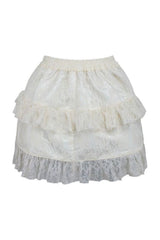Daisy Corsets Cream Lace Ruched Bustle Skirt