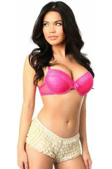 Cream Ruffle Panty w/Bow - Daisy Corsets