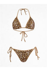 Axami 12081 Luxury Shimmer Sequins Triangle Bikini Top