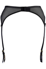 Duchessa Sheer Garter Belt Black