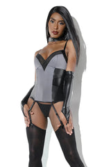 Coquette Gray Matter Bustier Grey