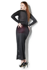 Coquette Wicked Whispers Maxi Dress Black