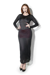 Coquette Queen Wicked Whispers Maxi Dress Black