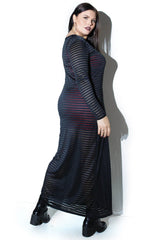 Coquette Wicked Whispers Maxi Dress Black