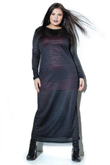 Coquette Queen Wicked Whispers Maxi Dress Black