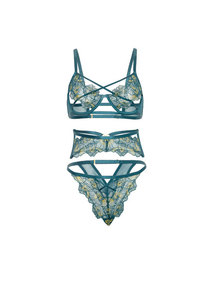 Oh la la Cheri Daphne Underwire Caged Cups Bra Set