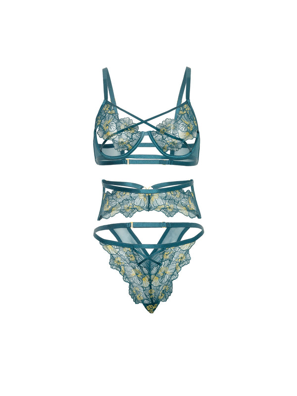 Oh la la Cheri Daphne Underwire Caged Cups Bra Set