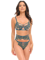 Daphne Underwire Caged Cups Bra Set