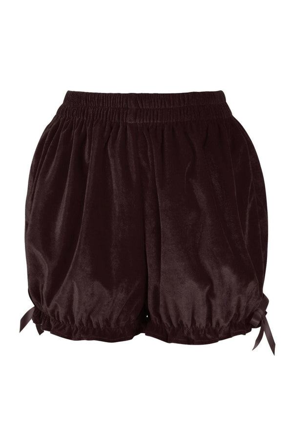Daisy Corsets Dark Brown Velvet Bloomers