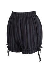 Daisy Corsets Dark Gray/Black Striped Bloomers