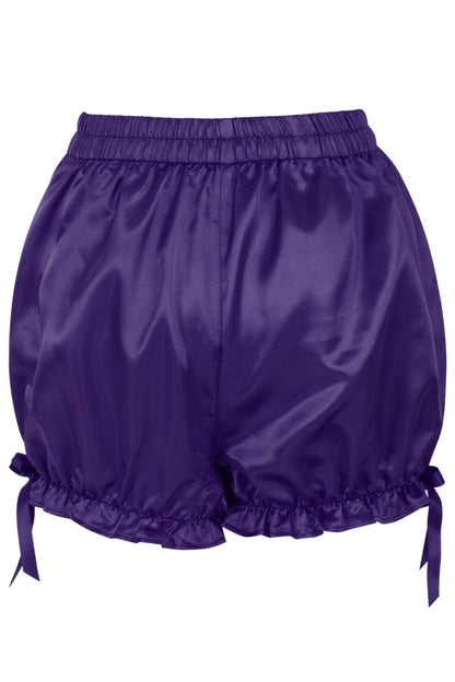Dark Purple Satin Bloomers - Daisy Corsets