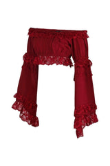 Daisy Corsets Smocked Flare Sleeve Peasant Top