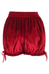 Dark Red Velvet Bloomers - Daisy Corsets