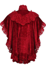Daisy Corsets Dark Velvet & Lace Capelet