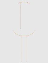 Deep V-Plunge Chain Teddy Gold