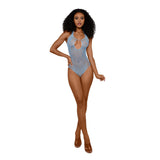 Dreamgirl Ashley Teddy - One Size - Arctic Blue