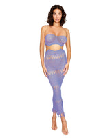 Dreamgirl Bodystocking Gown Lavender Haze
