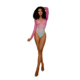 Dreamgirl Ombre Net Bodystocking - One Size - Tropical Sky
