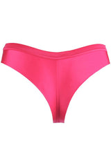 Sheer Stripe Brazilian Thong Pink