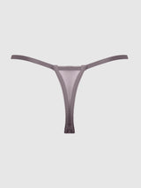 Eden Embroidered Lace Crotchless Thong