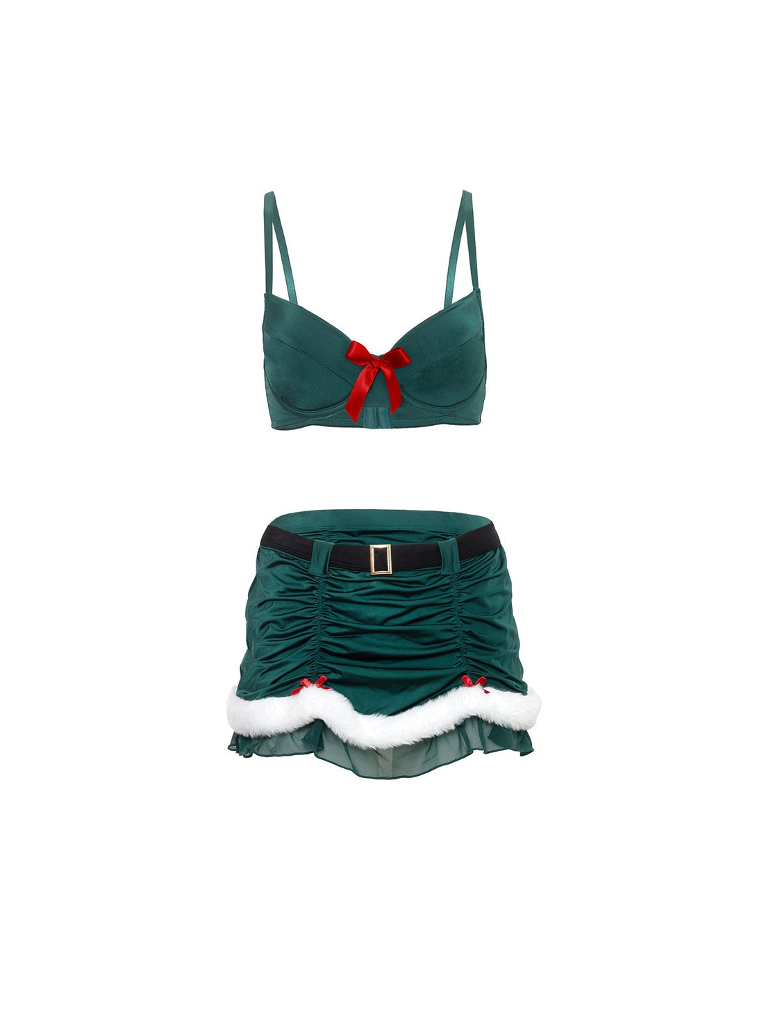 Oh la la Cheri Elfina Christmas Bra & Skirt Set