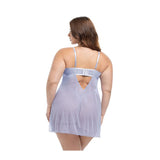 Oh la la Cheri Elsie Sheer Babydoll Brunnera Blue