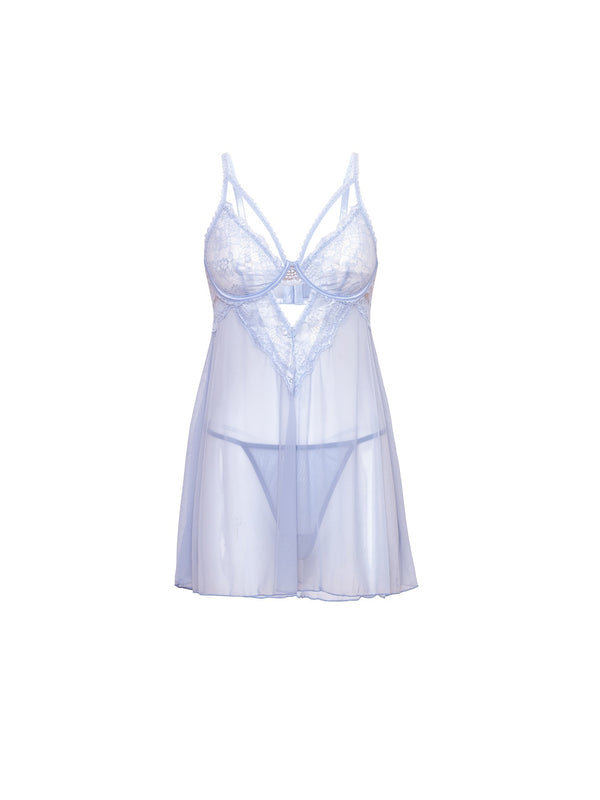 Elsie Sheer Babydoll Brunnera Blue