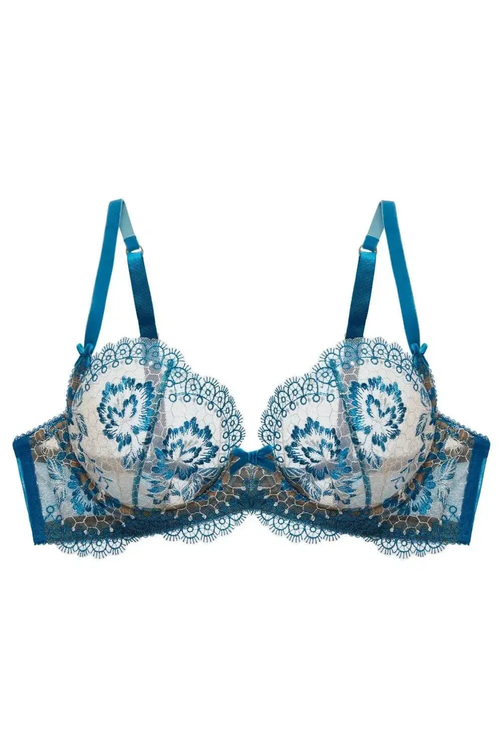 Dita Von Teese Evelina Unlined Bra Ocean Blue