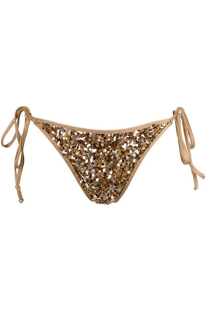 Axami 12083 Luxury Shimmer Sequins Cheeky Bikini Bottom