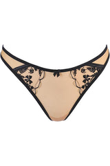 Duchessa Sheer G-String Black/Nude