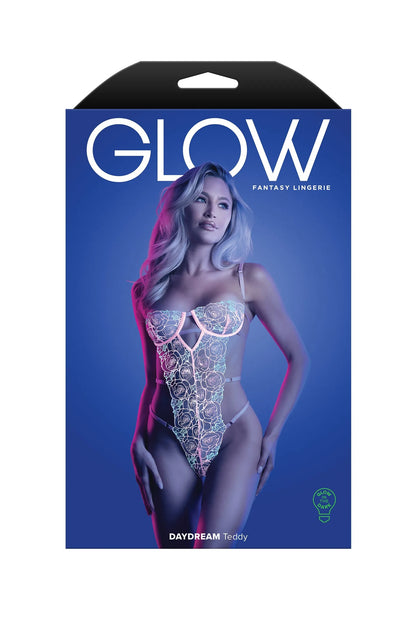 Fantasy Glow Daydream Rose Embroidery Teddy