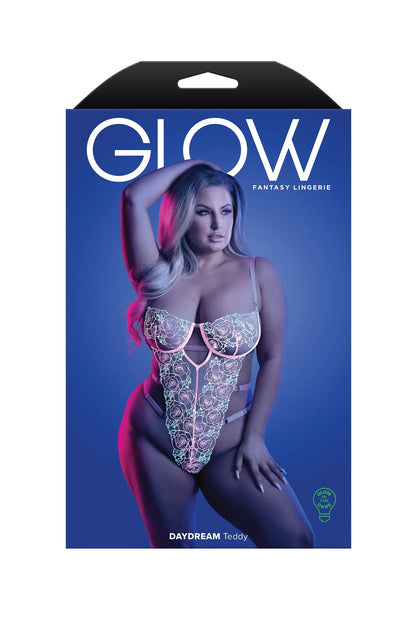 Fantasy Glow Queen Daydream Rose Embroidery Teddy