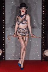 Dita Von Teese Femmoiselle Sheer Bikini Panty Queen's Blue