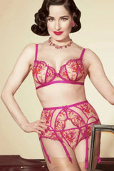 Dita Von Teese Femmoiselle Sheer G-String Panty Pomegranate