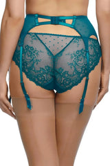 Dita Von Teese Fiamma Lace Suspender Belt Corsaire Blue