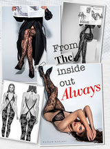 Mapale Floral Fishnet Bodystocking