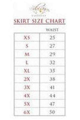 Daisy Corsets Fuchsia Holo Fringe Skirt