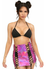 Daisy Corsets Holo Lace-Up Skirt