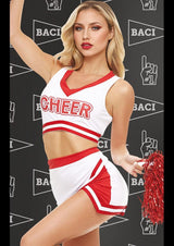 Baci Lingerie Gameday Hottie 4-pc Set - White/Red