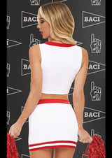 Baci Lingerie Gameday Hottie 4-pc Set - White/Red