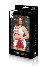 Baci Lingerie Queen Gameday Hottie 4-pc Set - White/Red
