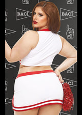 Baci Lingerie Queen Gameday Hottie 4-pc Set - White/Red