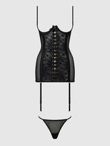 Gia Lace Chemise & G-String Set