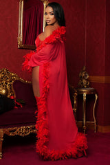 BeWicked Glamour Robe Red